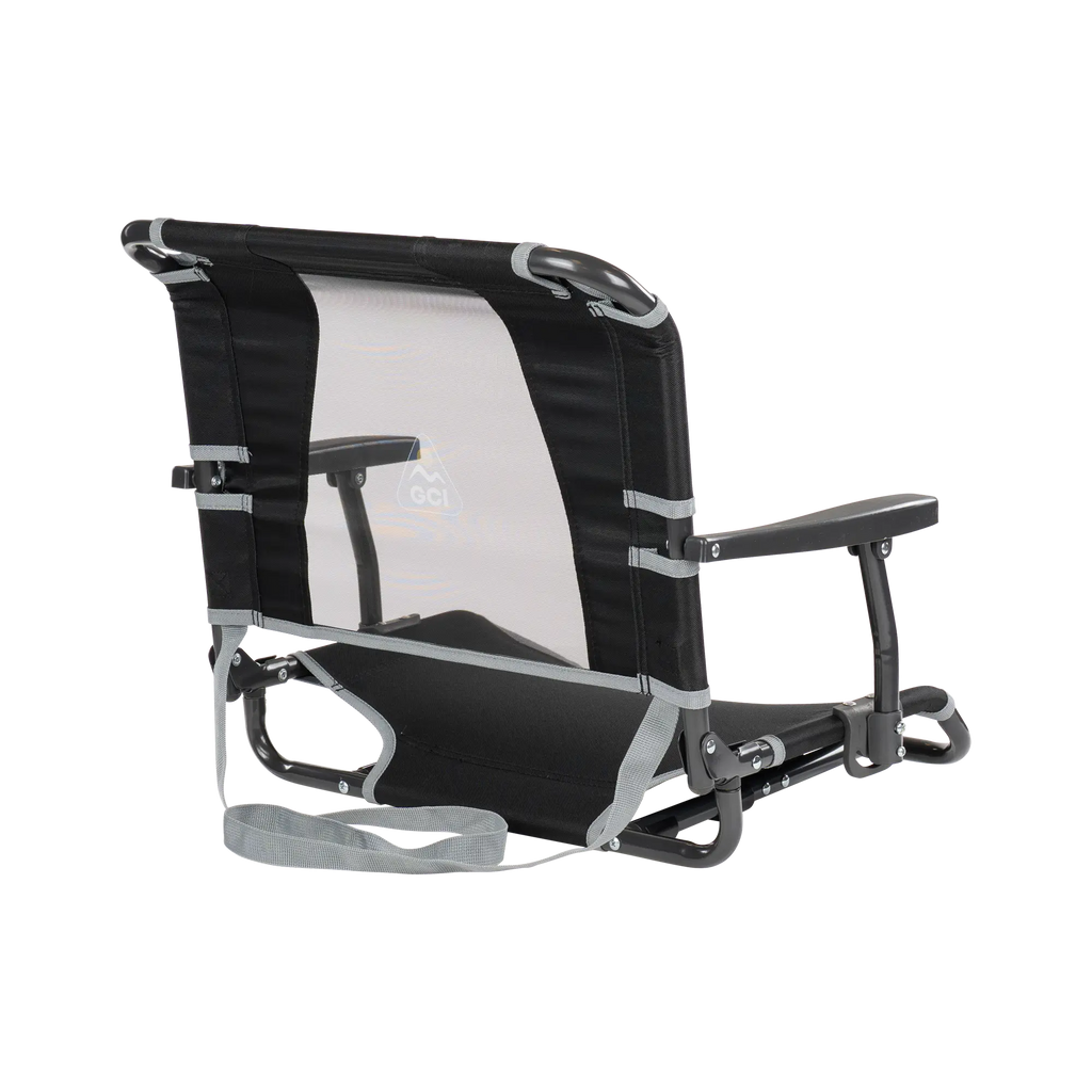 Bleacher-Friendly Big Comfort Stadium Chair with Armrests - Choice 465 - Lightweight Folding Bleacher Chair with Cushioning Detail