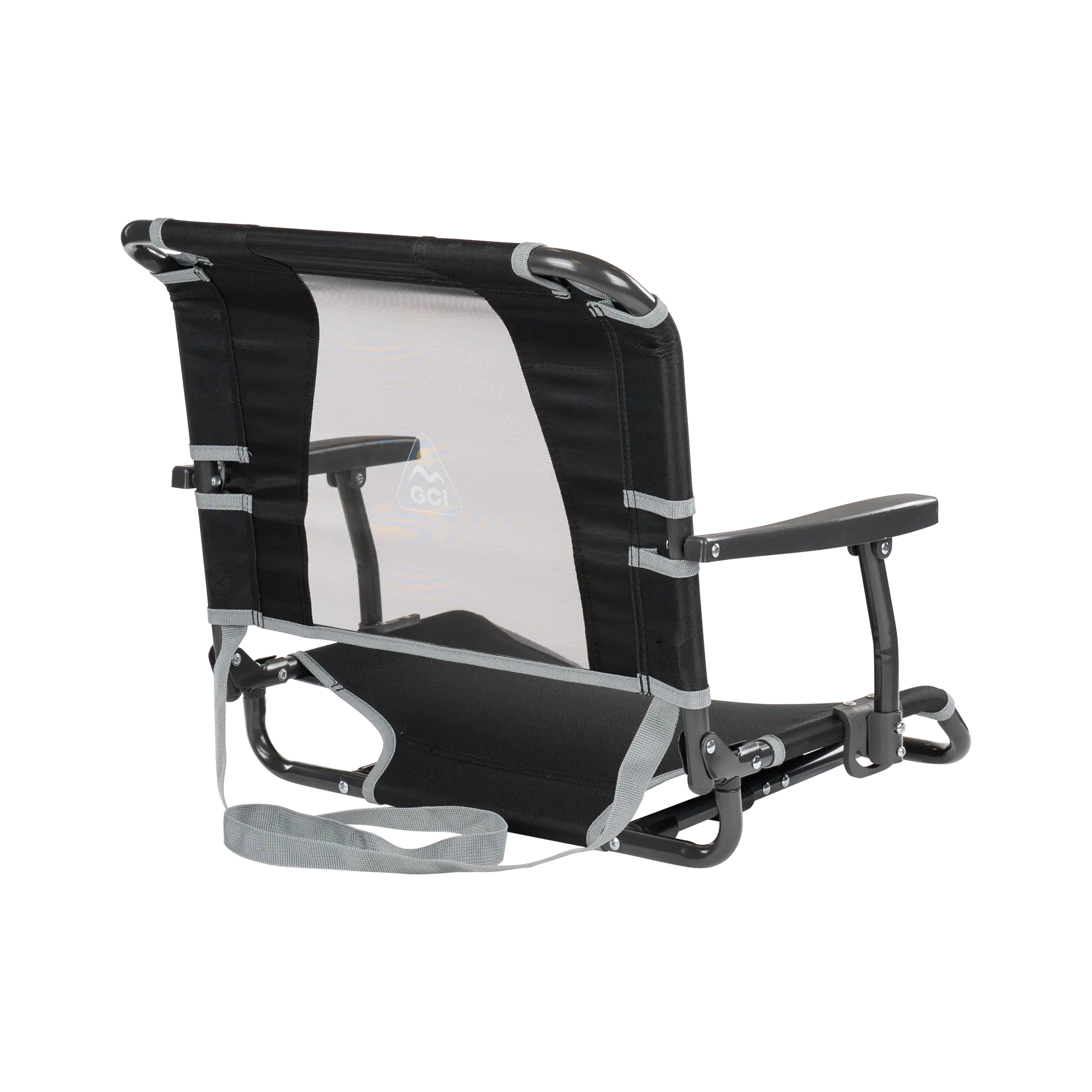 Bleacher-Friendly Big Comfort Stadium Chair with Armrests - Choice 465 - Lightweight Folding Bleacher Chair with Cushioning Detail