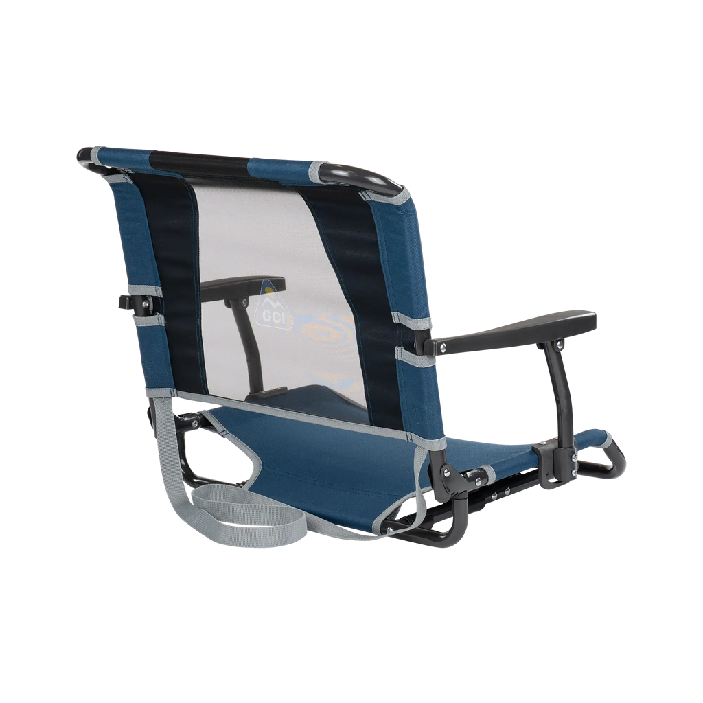 Bleacher-Friendly Big Comfort Stadium Chair with Armrests - Choice 465 - Lightweight Folding Bleacher Chair with Cushioning Detail