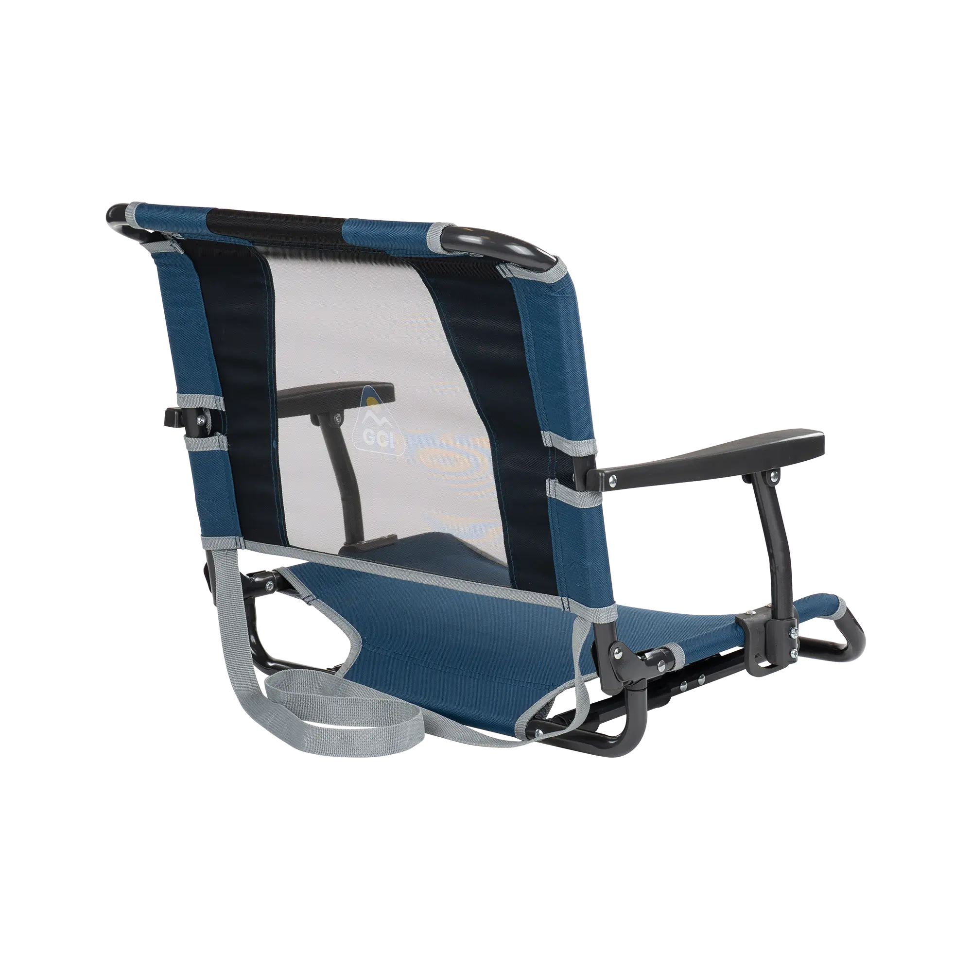 Bleacher-Friendly Big Comfort Stadium Chair with Armrests - Choice 465 - Lightweight Folding Bleacher Chair with Cushioning Detail