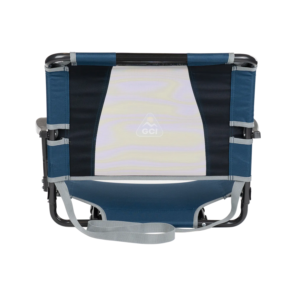 Bleacher-Friendly Big Comfort Stadium Chair with Armrests - Choice 465 - Lightweight Folding Bleacher Chair with Cushioning Detail