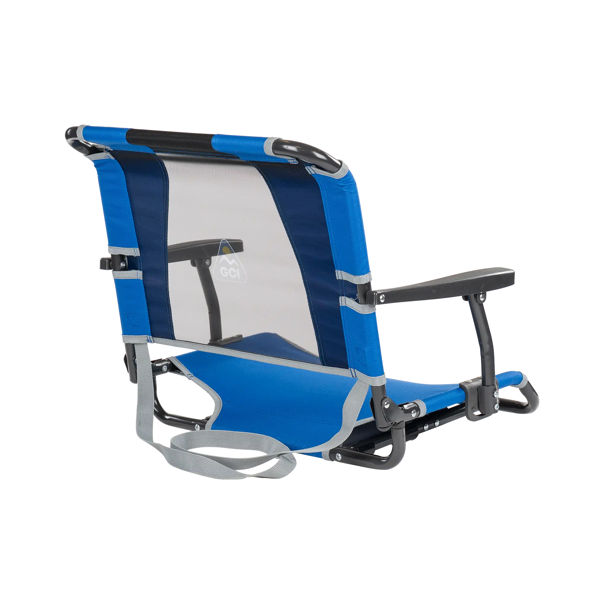 Bleacher-Friendly Big Comfort Stadium Chair with Armrests - Choice 465 - Lightweight Folding Bleacher Chair with Cushioning Detail