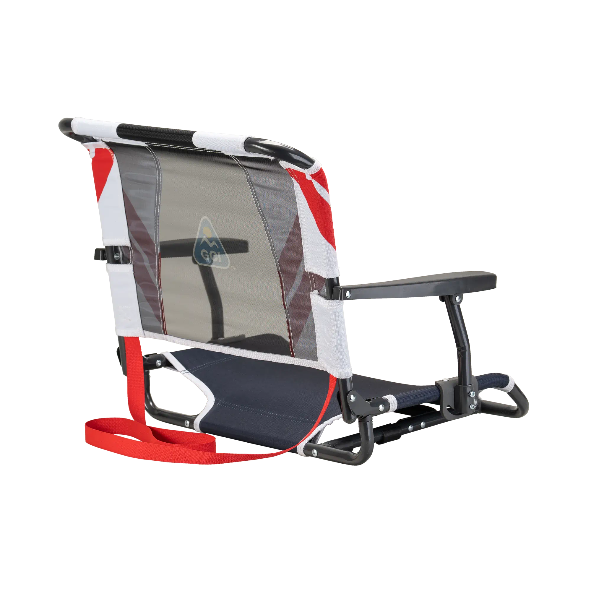 Bleacher-Friendly Big Comfort Stadium Chair with Armrests - Choice 465 - Lightweight Folding Bleacher Chair with Cushioning Detail