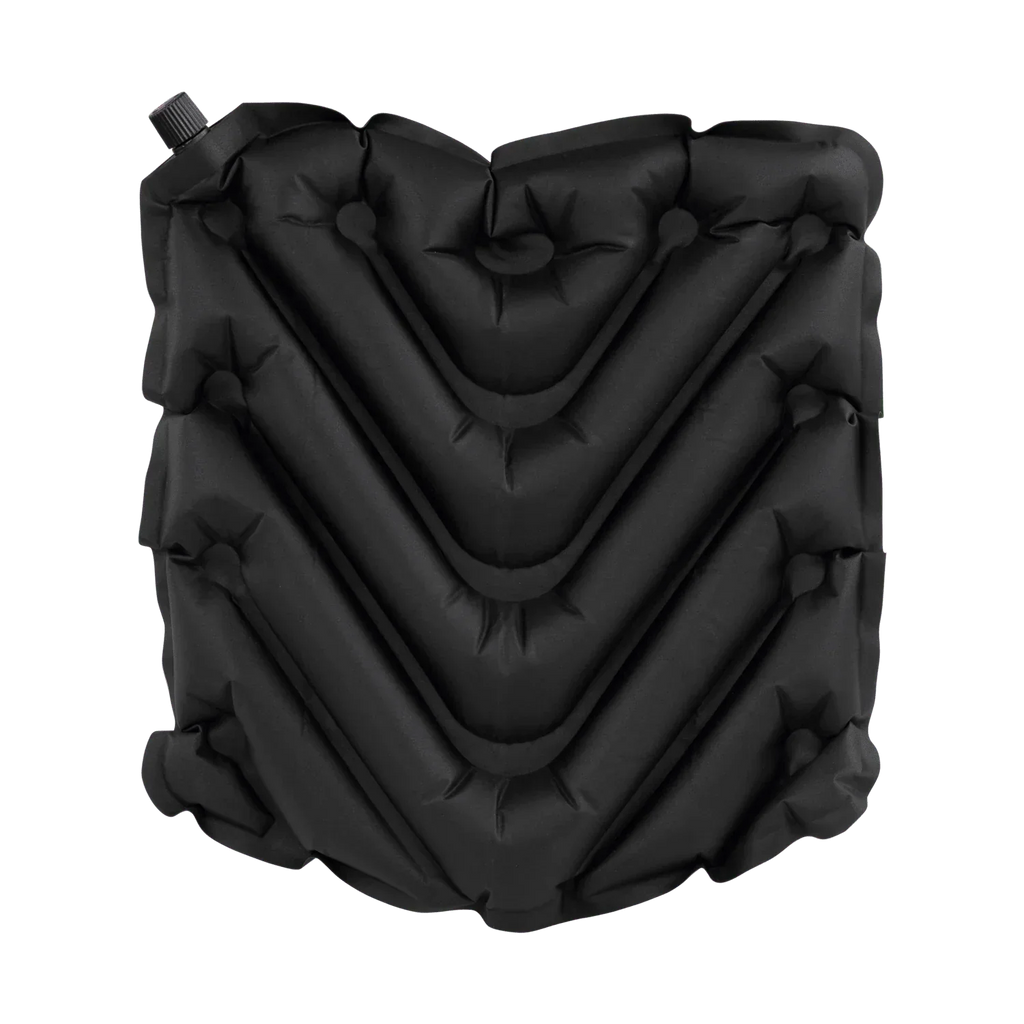 Secure-Hook College V Seat Inflatable Stadium Cushion - Iowa Hawkeyes - Choice 157 - Lightweight Folding Bleacher Chair with Cushioning Detail