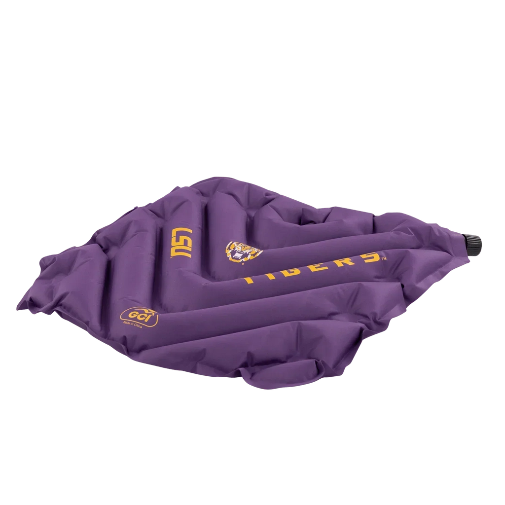 Ergonomic Back-Support College V Seat Inflatable Stadium Cushion - LSU Tigers - Choice 762 - Ergonomic Portable Stadium Seat for Sports Events Detail