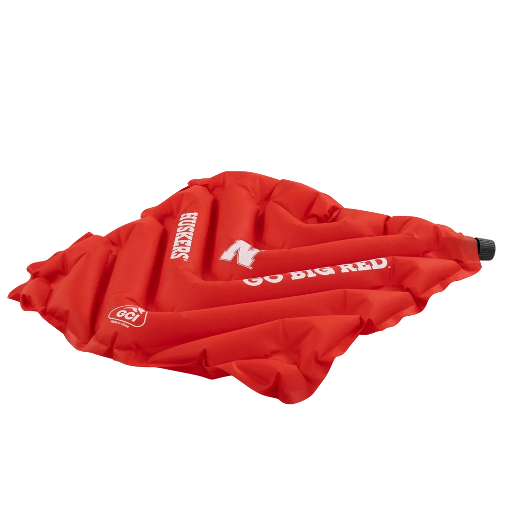 Secure-Hook College V Seat Inflatable Stadium Cushion - Nebraska Cornhuskers - Choice 277 - Ergonomic Portable Stadium Seat for Sports Events Detail