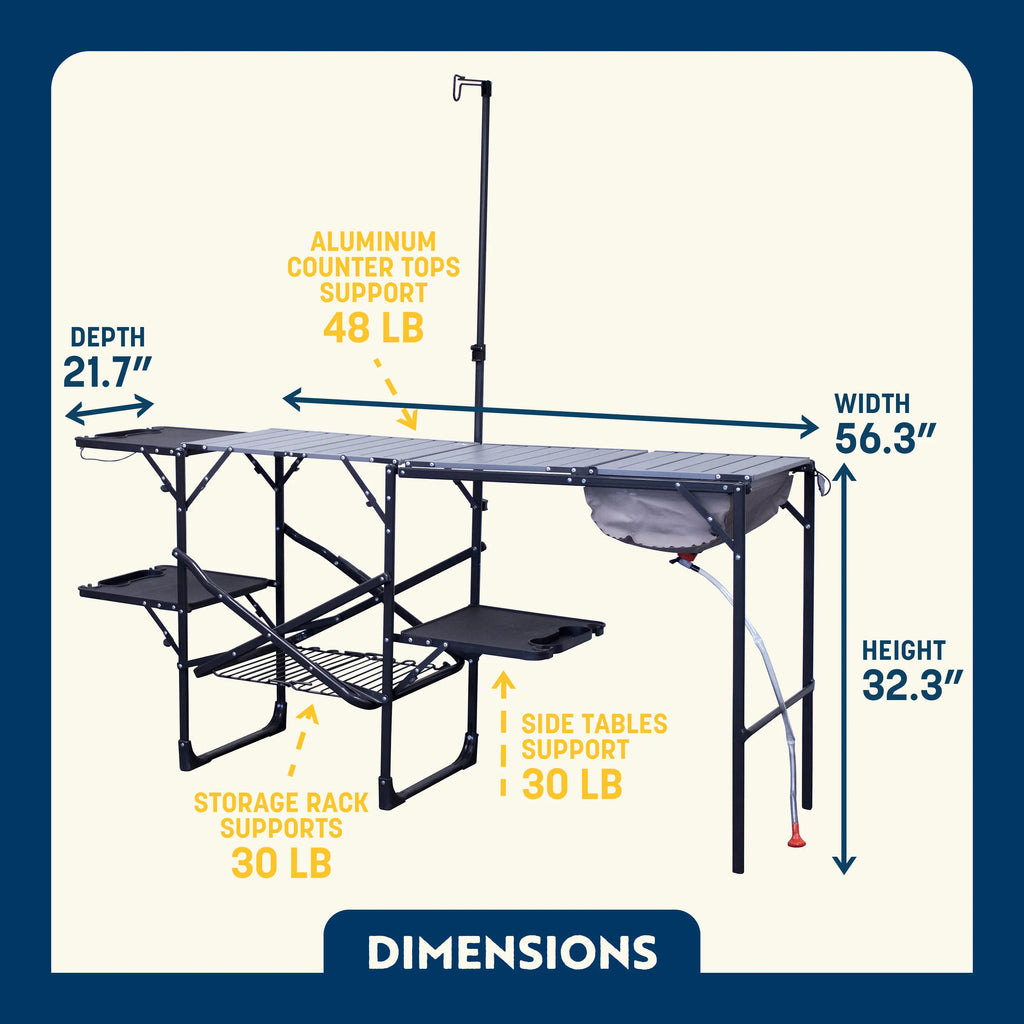 Compact Grilling Master Cook Station - Choice 171 - Portable Compact BBQ Grilling Tool Set Detail