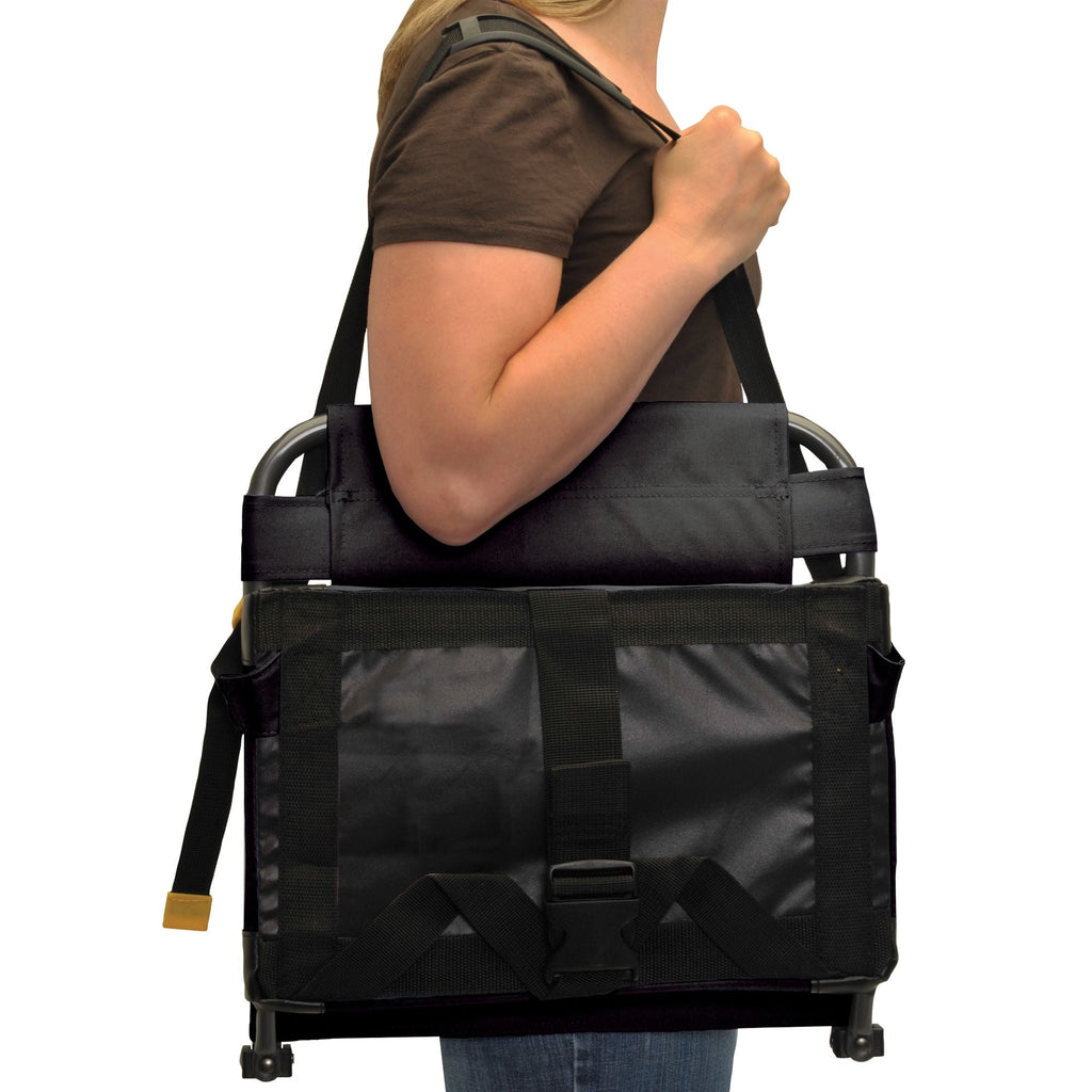 Secure-Hook BleacherBack - Choice 696 - Lightweight Folding Bleacher Chair with Cushioning Detail
