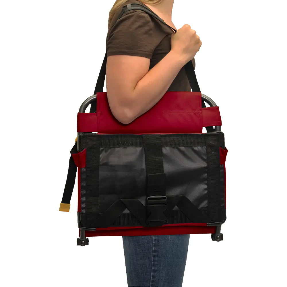 Secure-Hook BleacherBack - Choice 696 - Lightweight Folding Bleacher Chair with Cushioning Detail