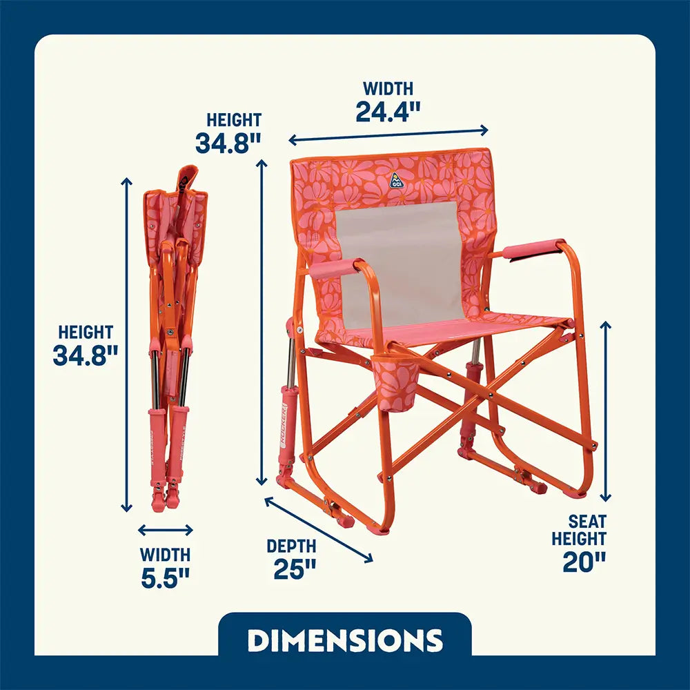 Smooth Motion Freestyle Rocker - Choice 711 - Freestyle Rocker Portable Outdoor Folding Chair Detail