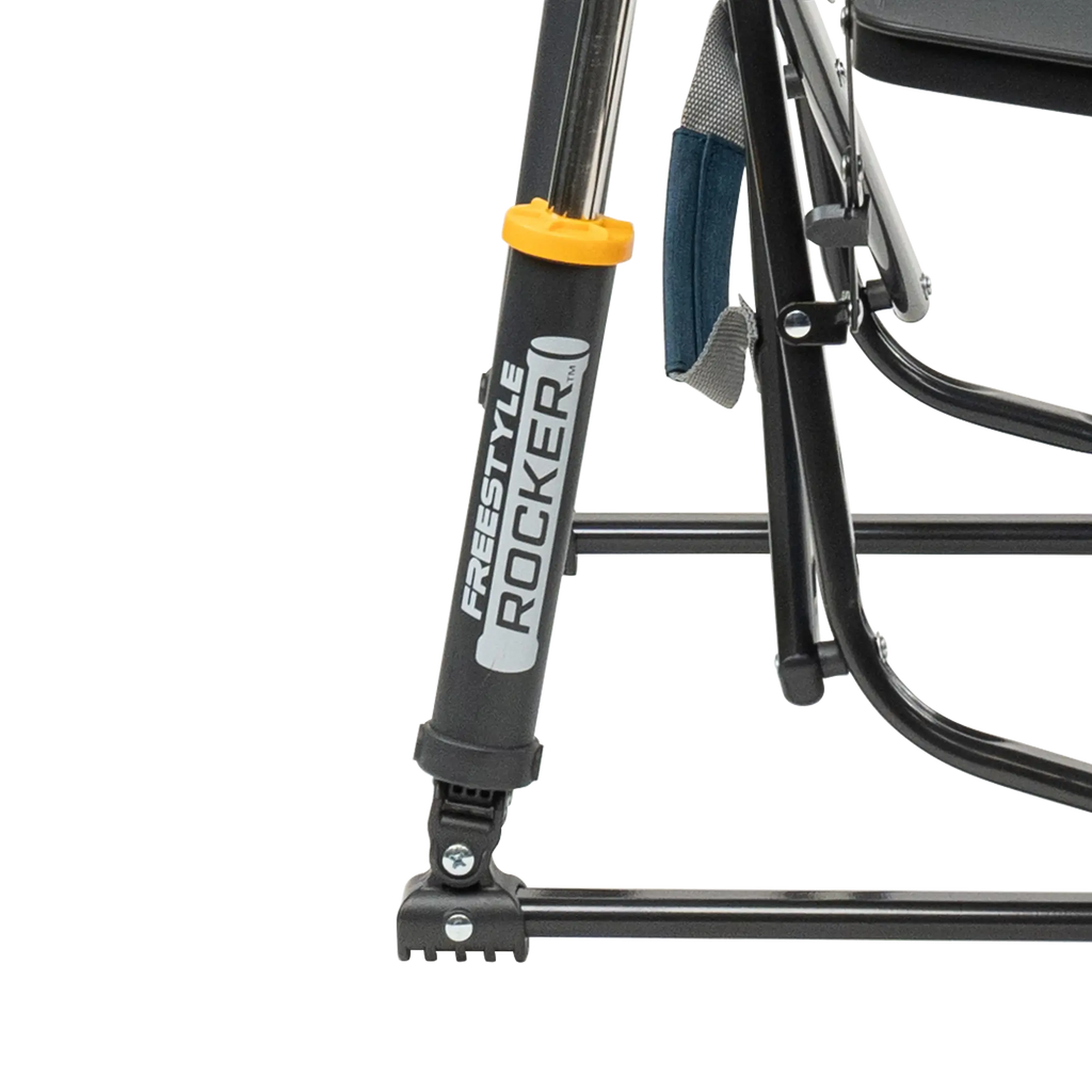 Smooth Motion Freestyle Rocker with Side Table - Choice 853 - Heavy-Duty Kickback Rocker with Beverage Holder Detail
