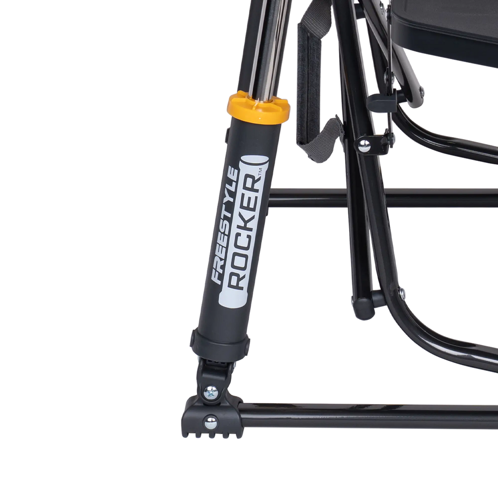 Smooth Motion Freestyle Rocker with Side Table - Choice 853 - Heavy-Duty Kickback Rocker with Beverage Holder Detail