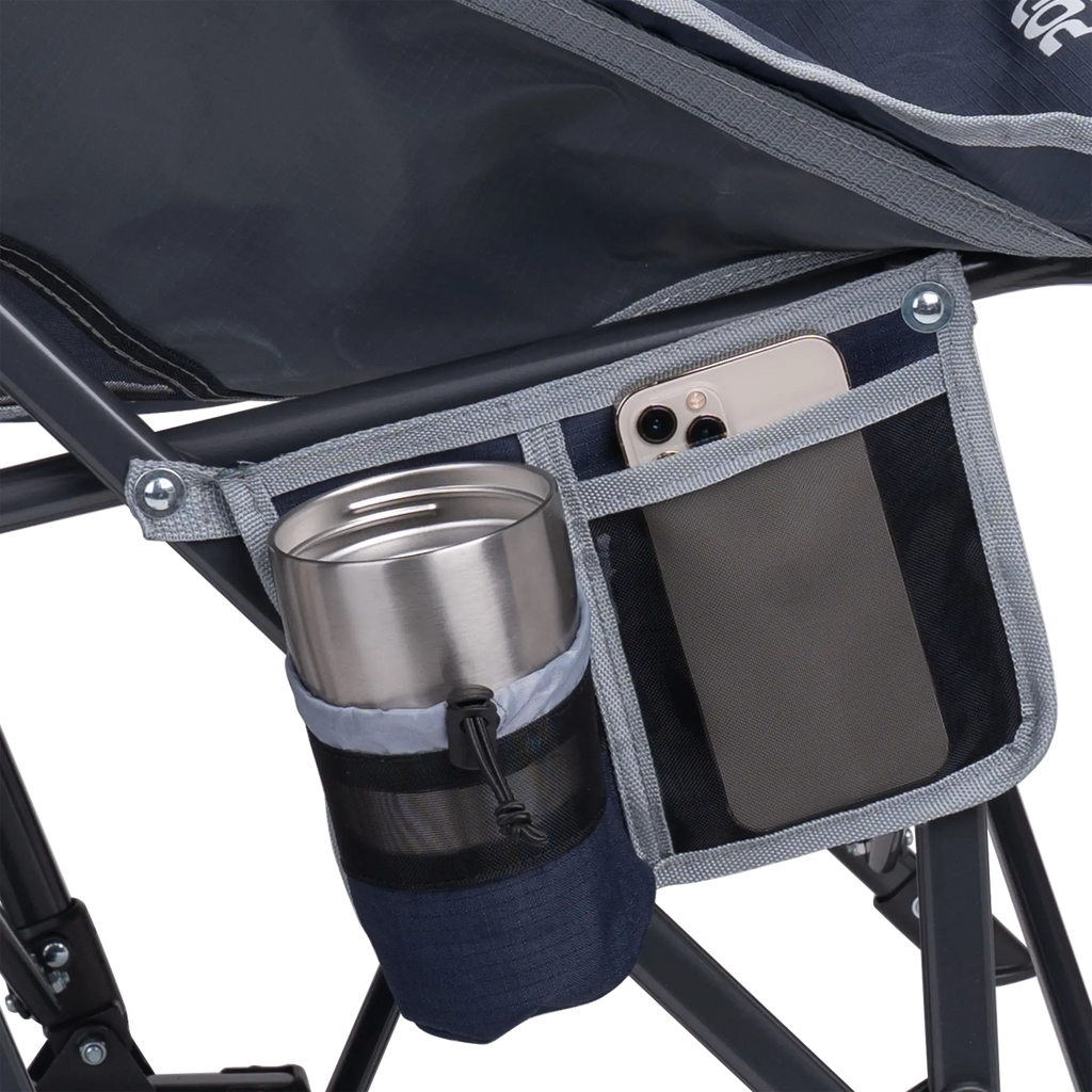 Patented Spring-Action Pod Rocker - Choice 933 - Heavy-Duty Kickback Rocker with Beverage Holder Detail