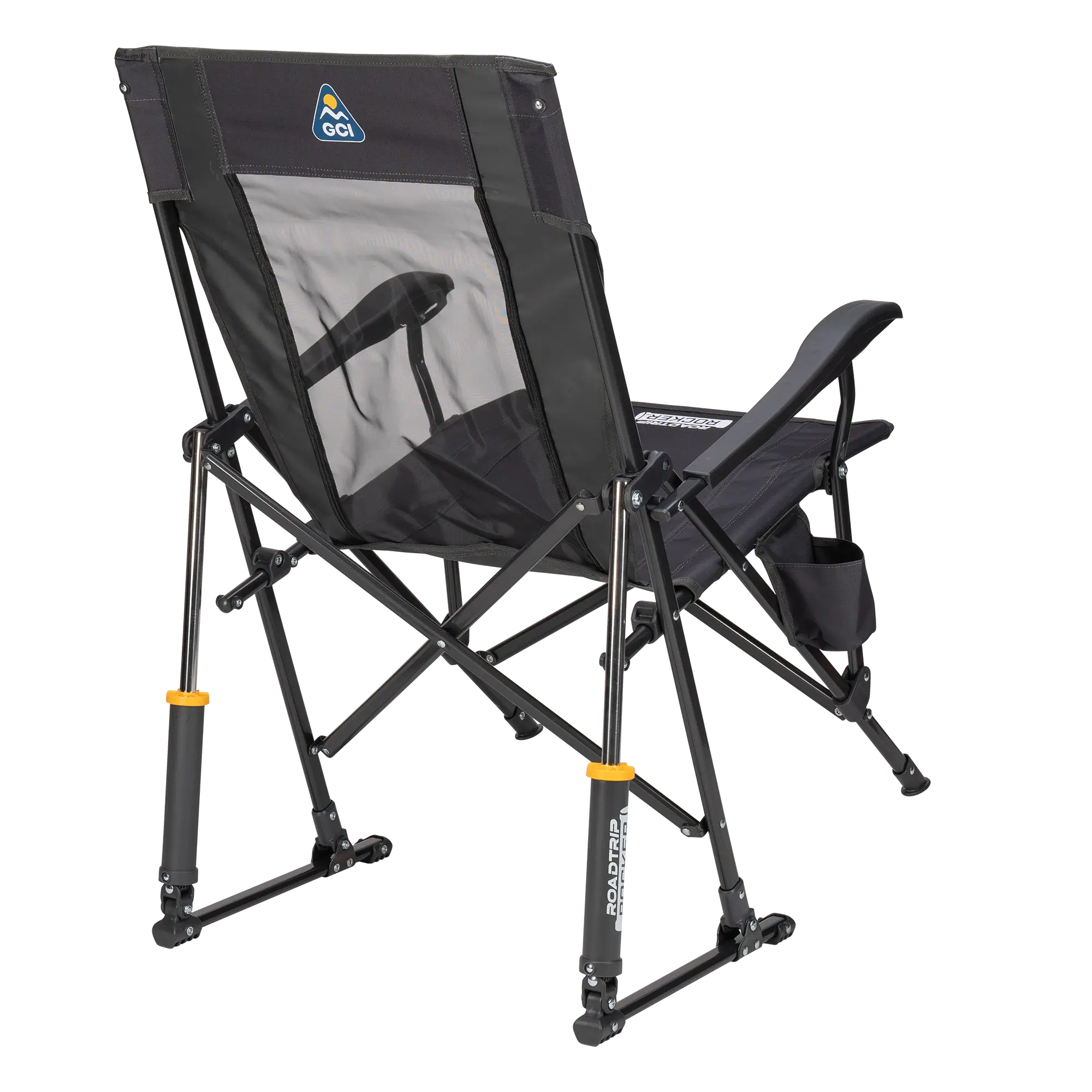 Premium All-Weather RoadTrip Rocker - Choice 855 - Patented Spring-Action Rocking Chair for Camping Detail