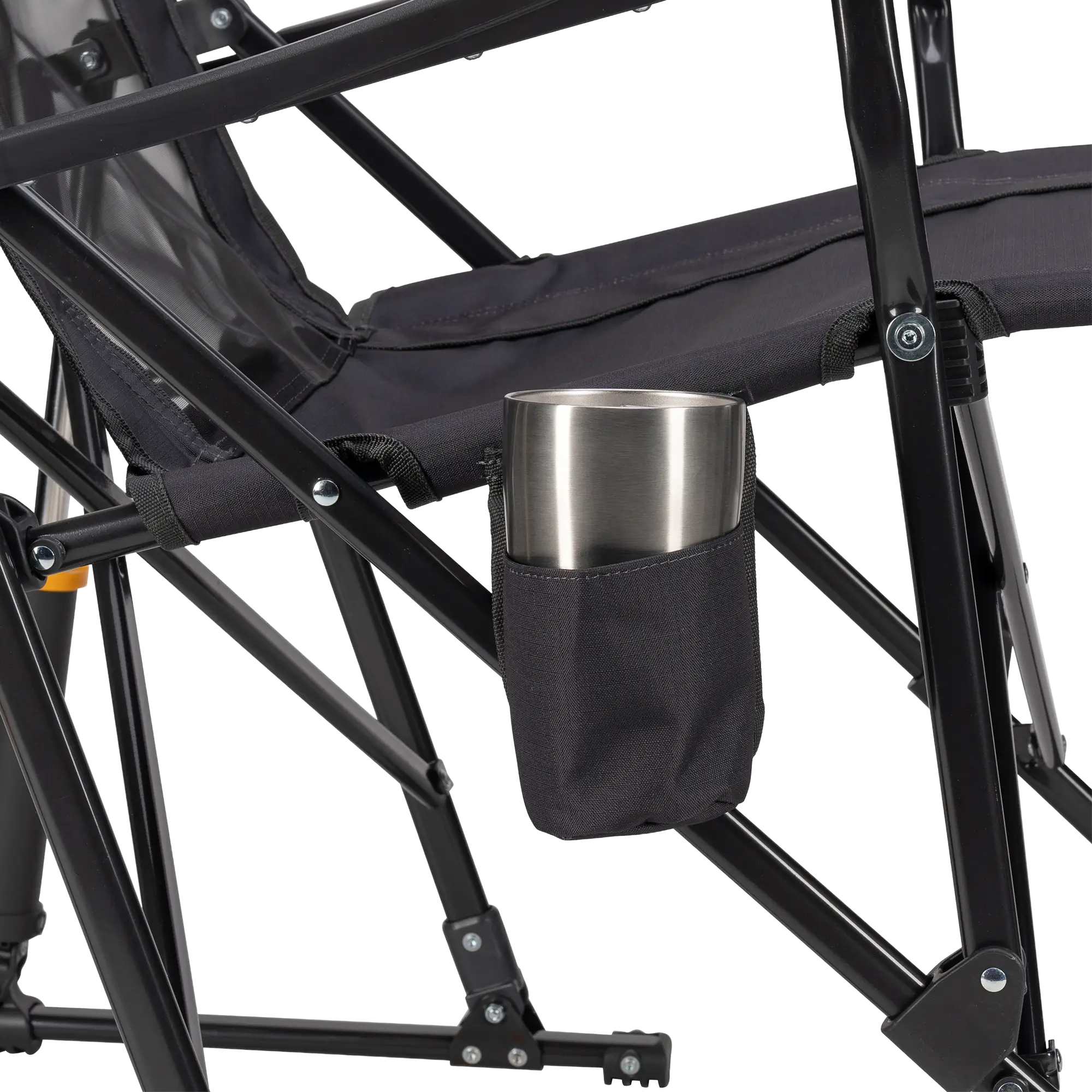 Premium All-Weather RoadTrip Rocker - Choice 855 - Patented Spring-Action Rocking Chair for Camping Detail