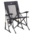 Premium All-Weather RoadTrip Rocker - Choice 855 - Patented Spring-Action Rocking Chair for Camping - Dark Charcoal