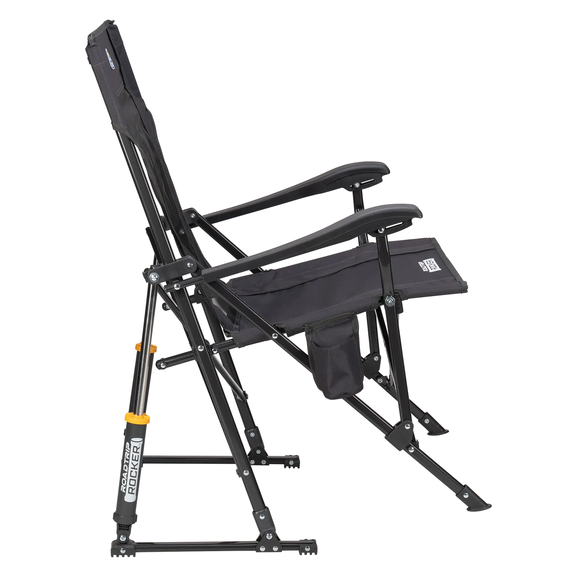 Premium All-Weather RoadTrip Rocker - Choice 855 - Patented Spring-Action Rocking Chair for Camping Detail