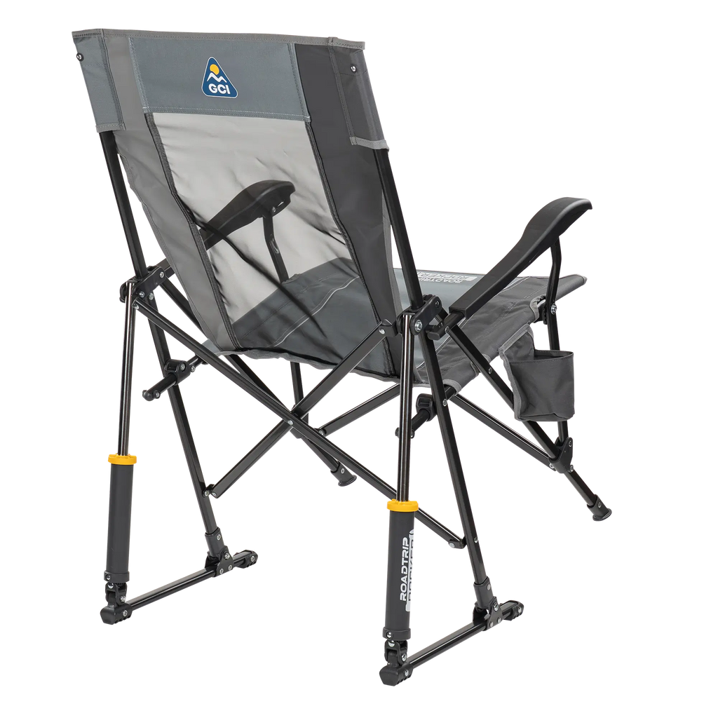 Premium All-Weather RoadTrip Rocker - Choice 855 - Patented Spring-Action Rocking Chair for Camping Detail