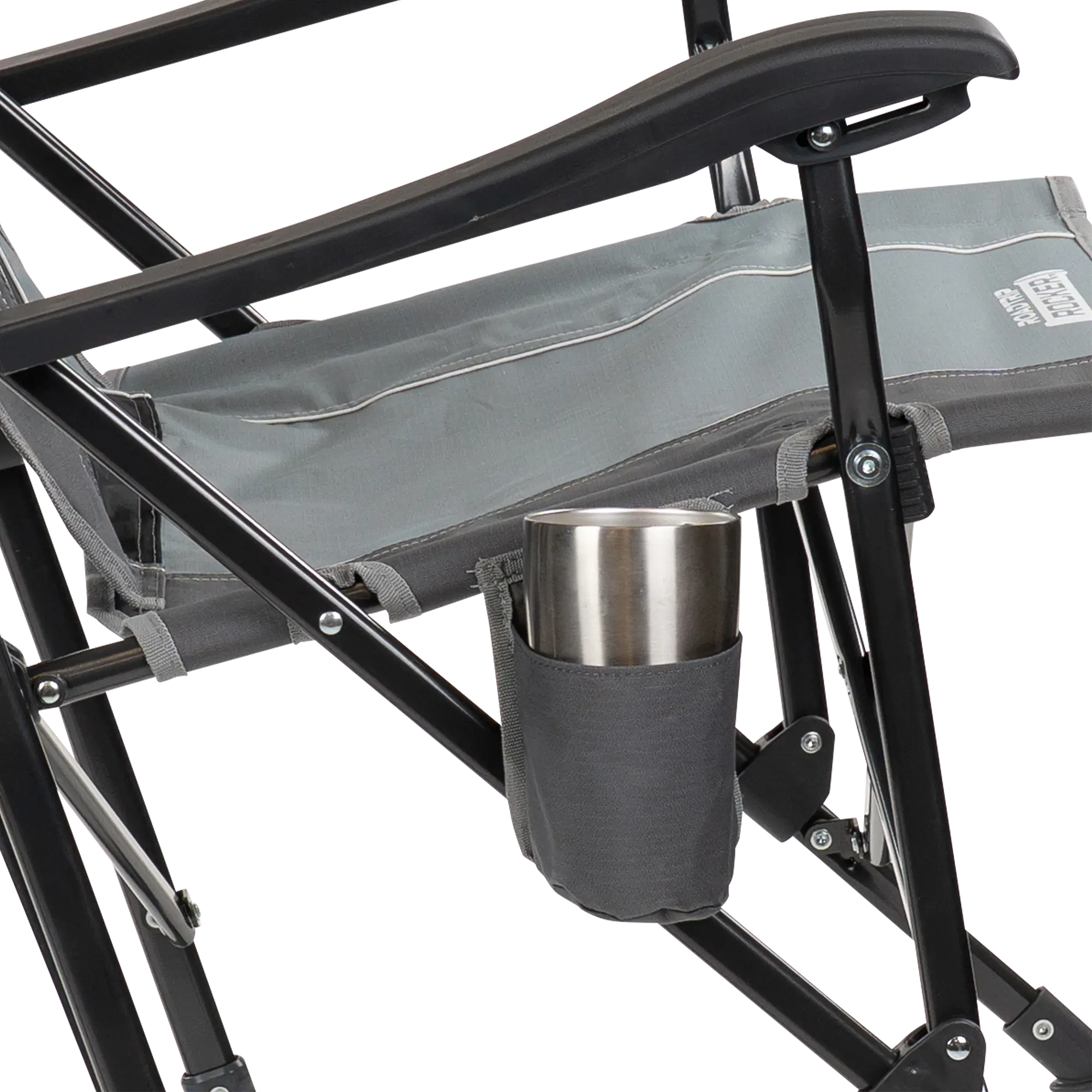 Premium All-Weather RoadTrip Rocker - Choice 855 - Patented Spring-Action Rocking Chair for Camping Detail