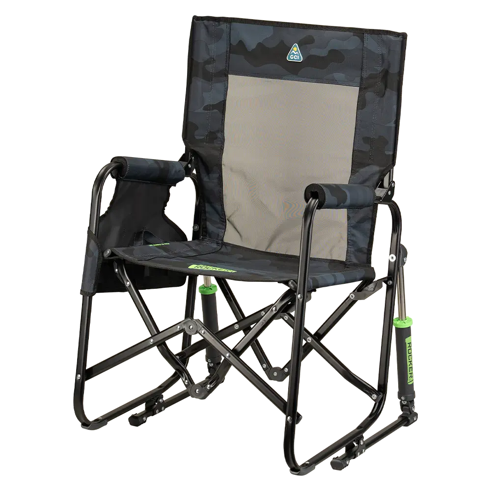 Patented Spring-Action Stowaway Rocker - Choice 794 - RoadTrip Rocker Smooth Motion Camp Chair Detail