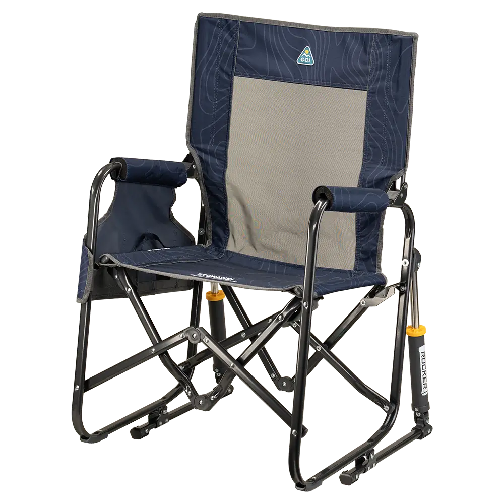 Patented Spring-Action Stowaway Rocker - Choice 794 - RoadTrip Rocker Smooth Motion Camp Chair Detail