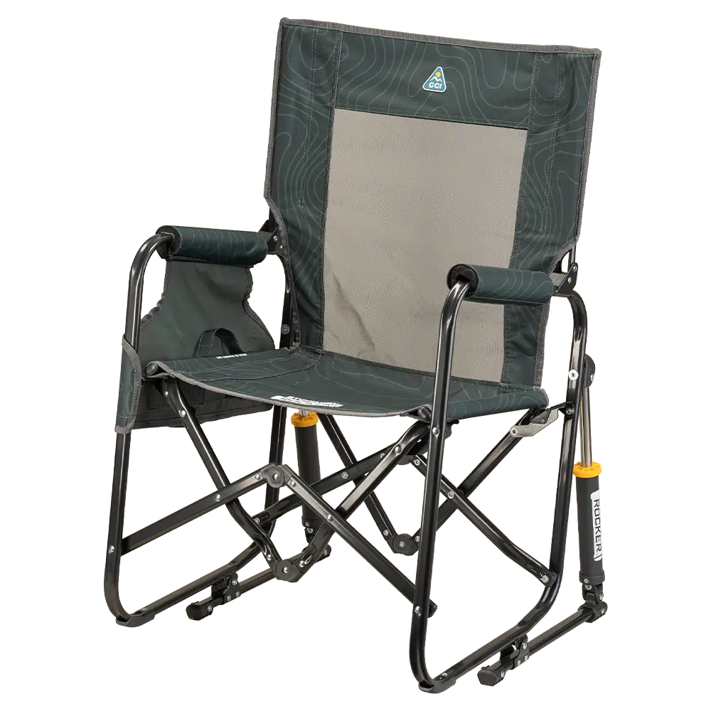 Patented Spring-Action Stowaway Rocker - Choice 794 - RoadTrip Rocker Smooth Motion Camp Chair Detail