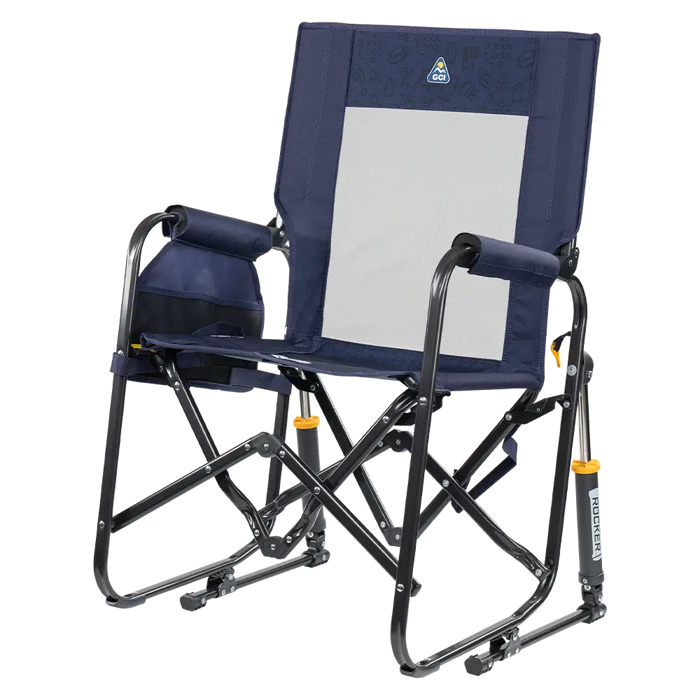 Patented Spring-Action Stowaway Rocker - Choice 794 - RoadTrip Rocker Smooth Motion Camp Chair Detail