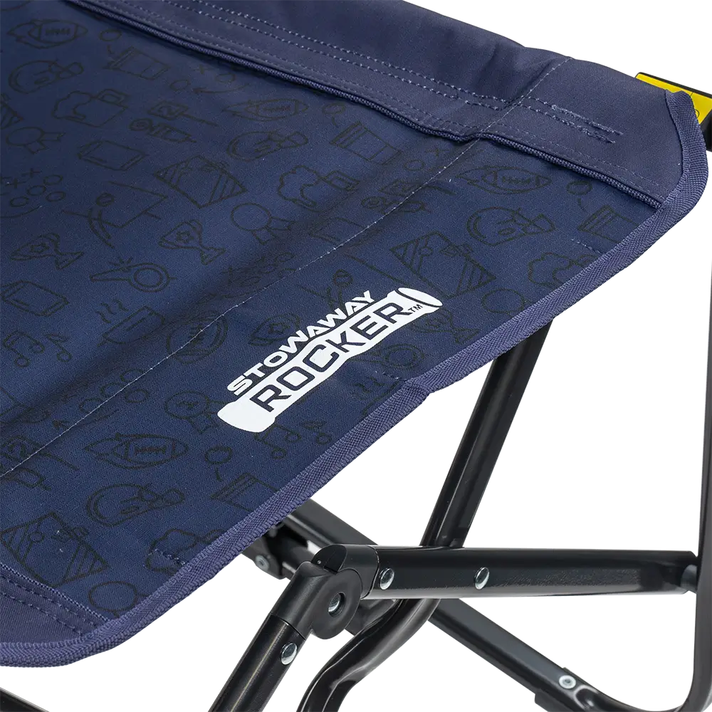 Patented Spring-Action Stowaway Rocker - Choice 794 - RoadTrip Rocker Smooth Motion Camp Chair Detail