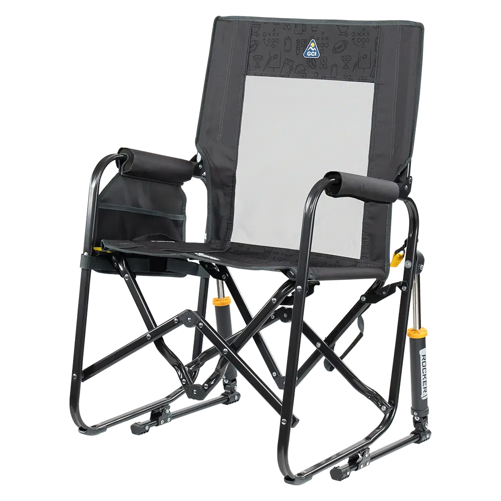Patented Spring-Action Stowaway Rocker - Choice 794 - RoadTrip Rocker Smooth Motion Camp Chair Detail