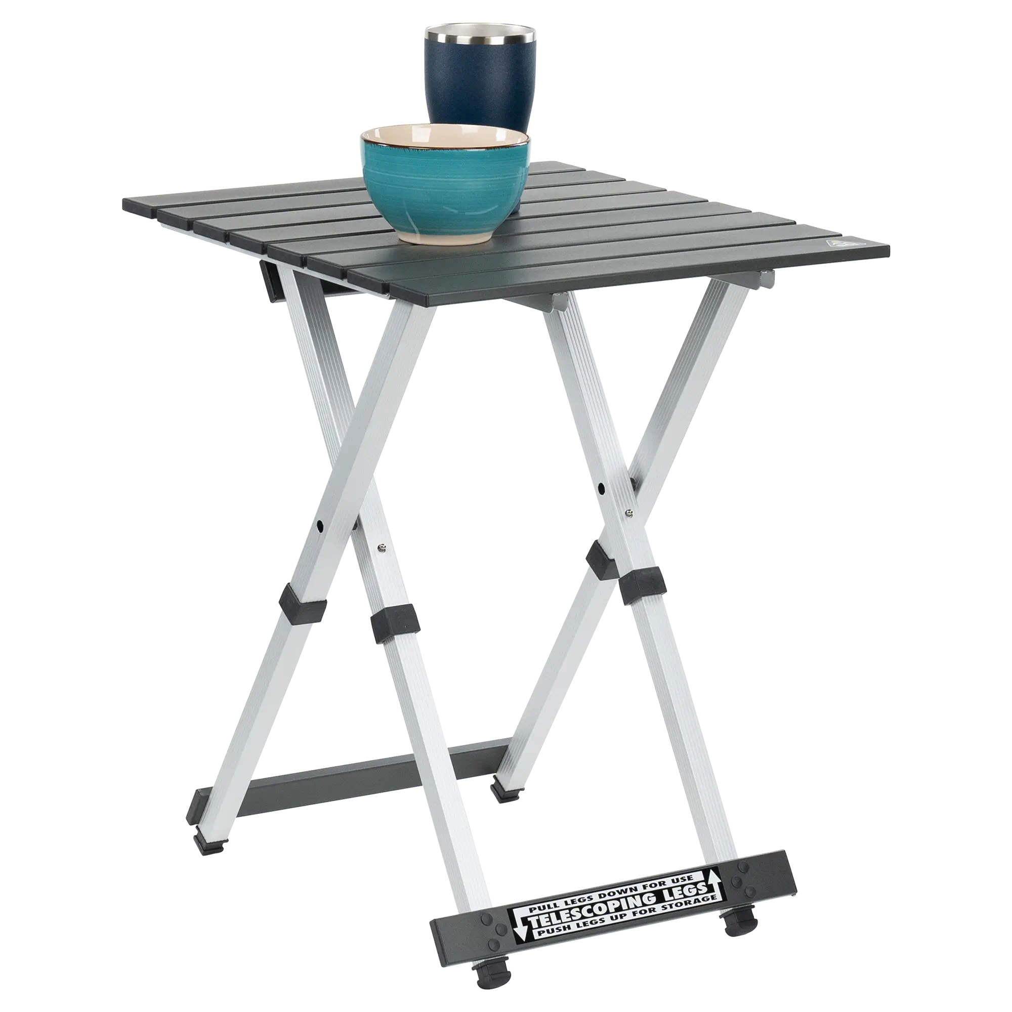 Multi-Functional Cook Compact Camp Table 20 - Choice 513 - Slim-Fold Outdoor Cook Station with Storage Shelves Detail