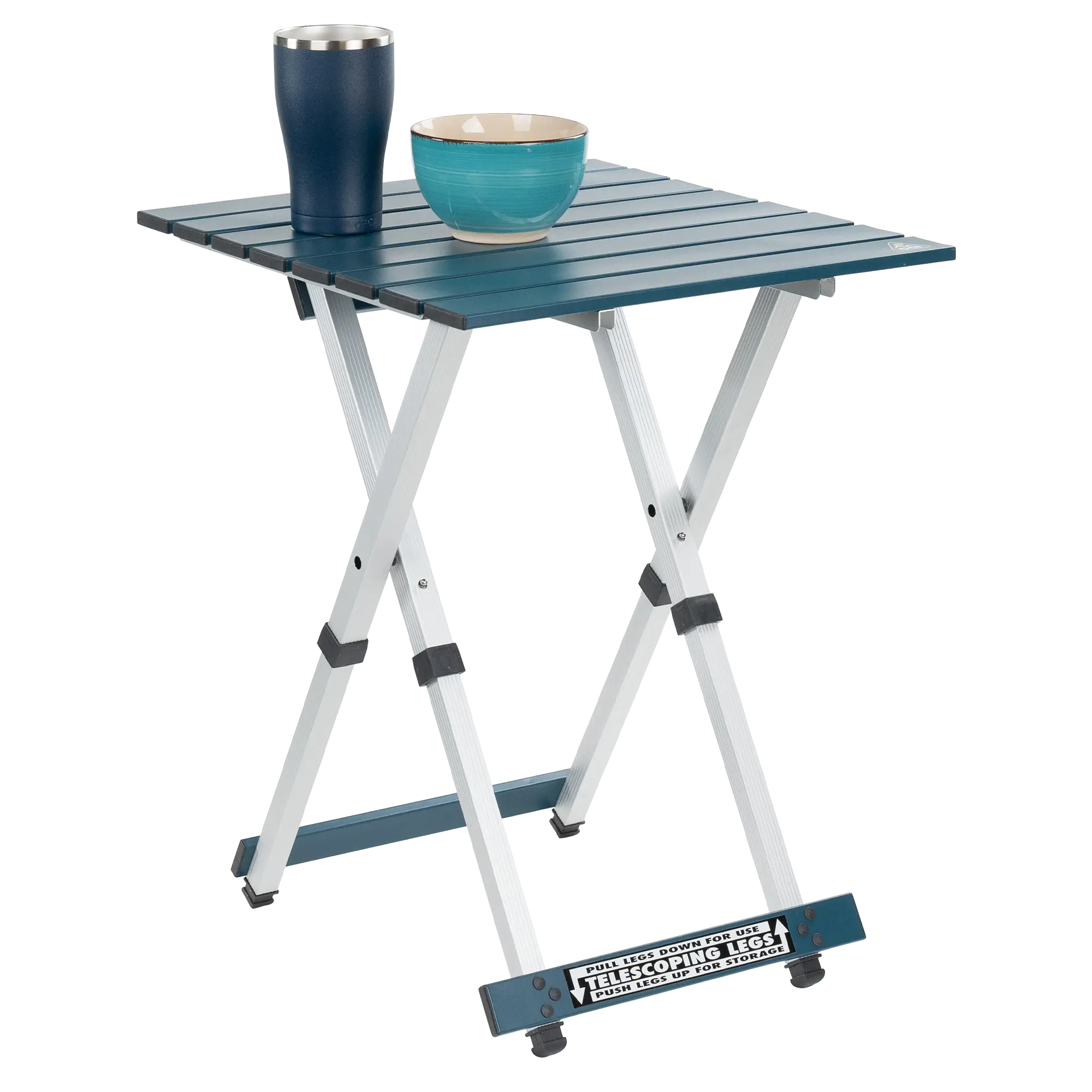 Multi-Functional Cook Compact Camp Table 20 - Choice 513 - Slim-Fold Outdoor Cook Station with Storage Shelves Detail
