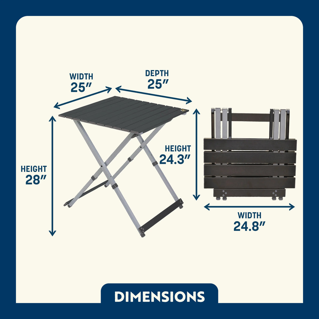 Multi-Functional Cook Compact Camp Table 25 - Choice 214 - Master Outdoor Kitchen Station for Tailgating & BBQ Detail
