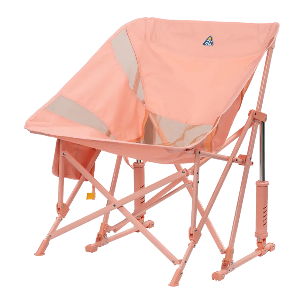 Luxury Camp Pod Rocker Elite - Choice 832 - Heavy-Duty Kickback Rocker with Beverage Holder Detail