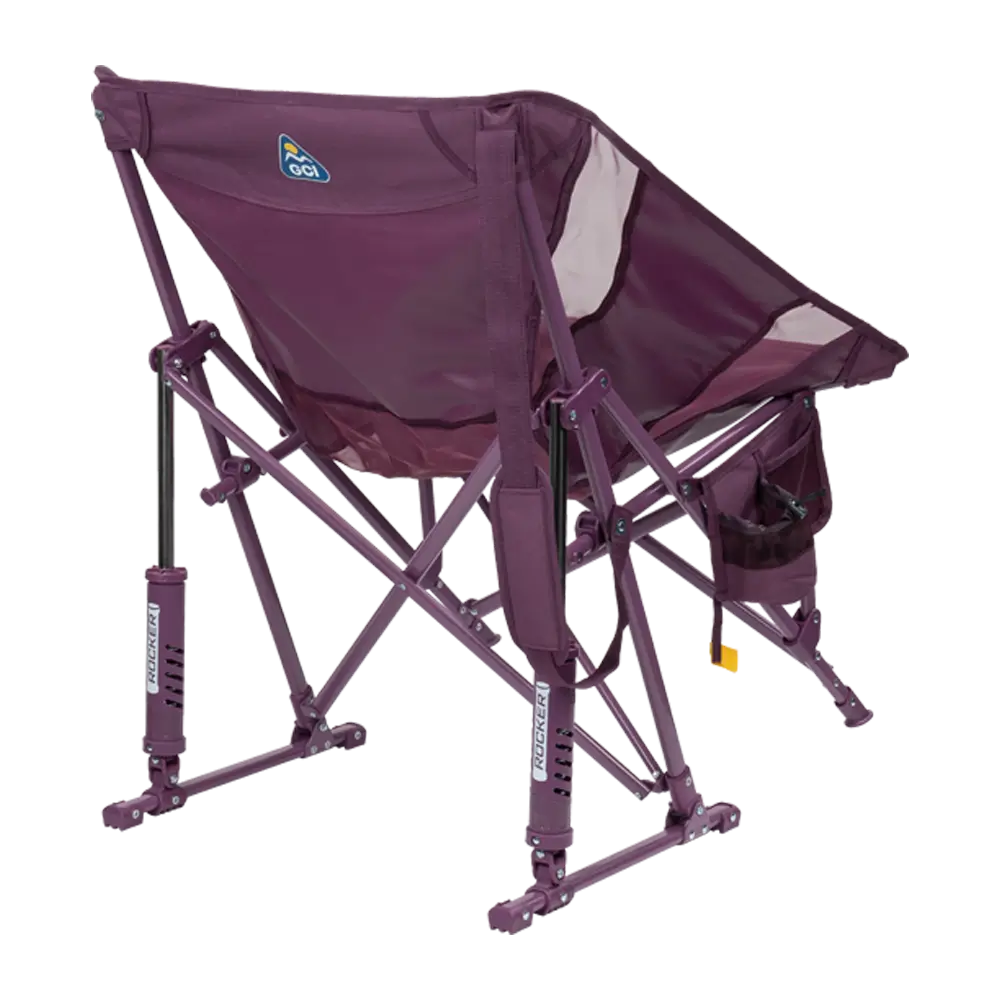 Luxury Camp Pod Rocker Elite - Choice 832 - Heavy-Duty Kickback Rocker with Beverage Holder Detail
