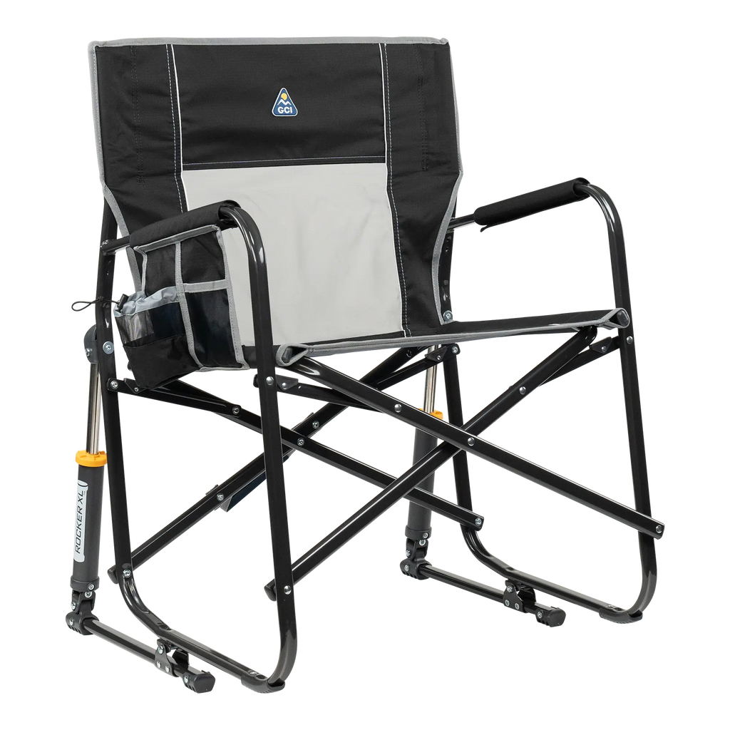 Heavy-Duty Freestyle Freestyle Rocker XL - Choice 552 - Heavy-Duty Kickback Rocker with Beverage Holder - Black