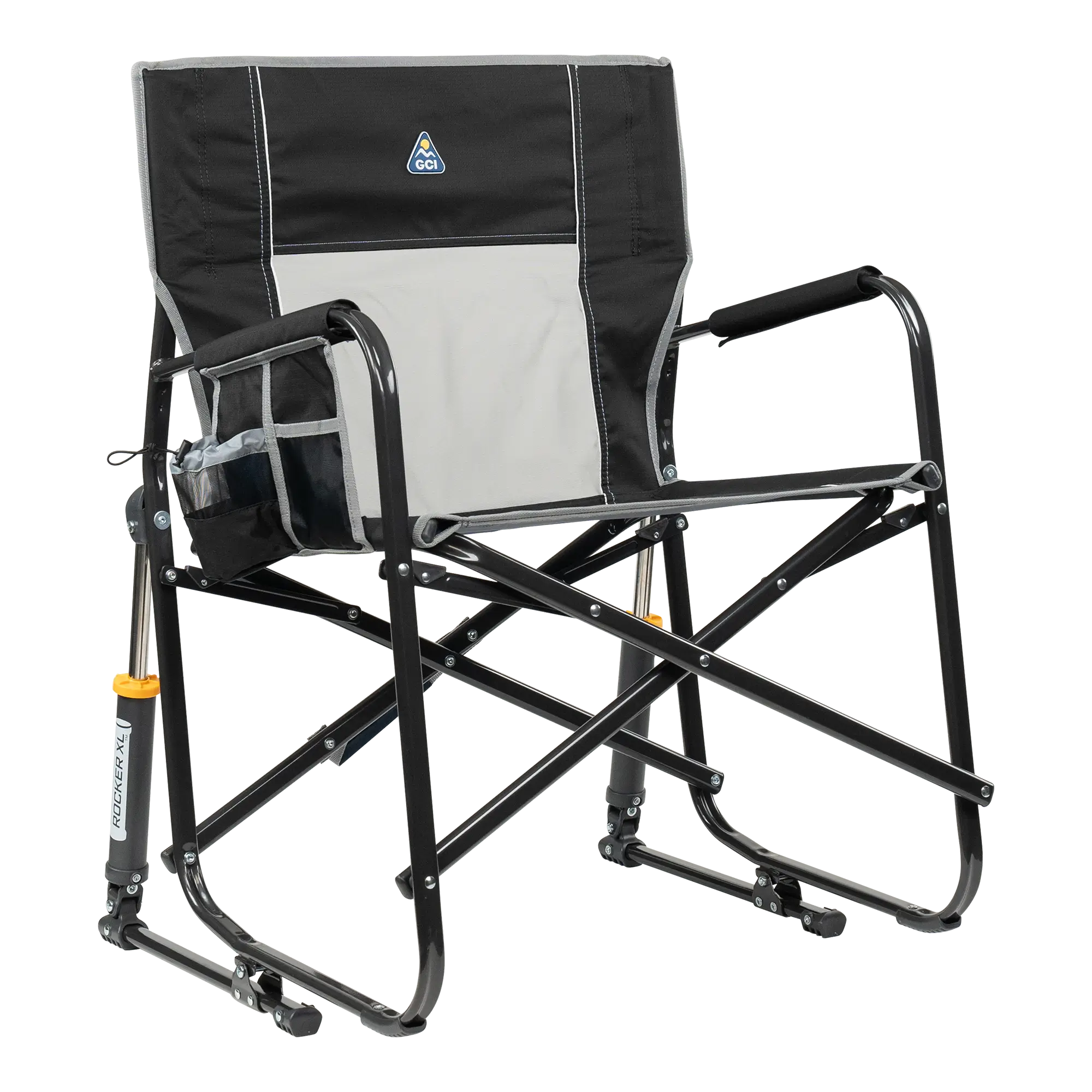 Heavy-Duty Freestyle Freestyle Rocker XL - Choice 552 - Heavy-Duty Kickback Rocker with Beverage Holder - Black