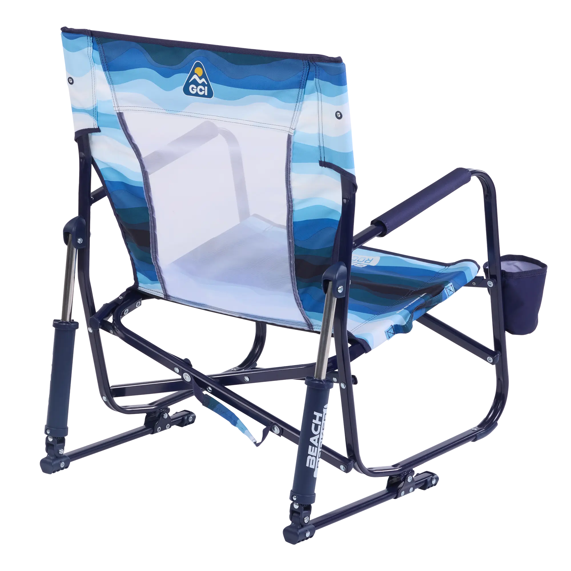 Premium All-Weather Beach Rocker - Choice 712 - Freestyle Rocker Portable Outdoor Folding Chair Detail