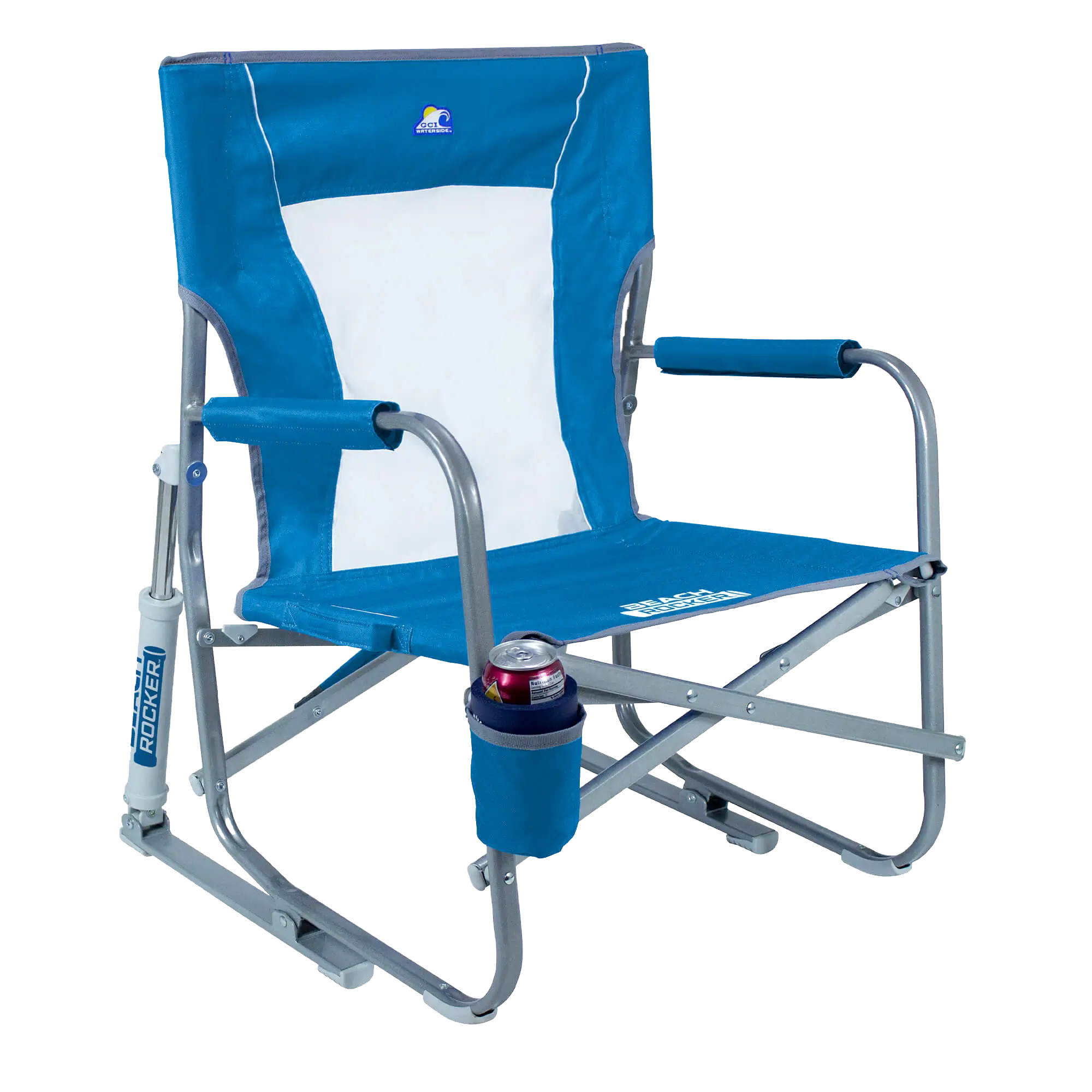 Patented Spring-Action Beach Rocker Bundle - Choice 773 - Patented Spring-Action Rocking Chair for Camping Detail