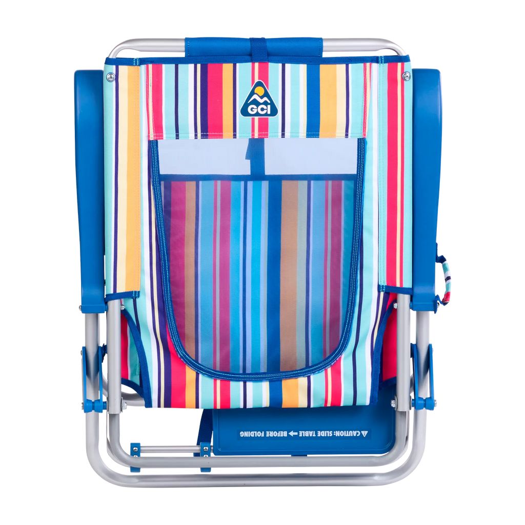 Low-Profile Big Surf with Slide Table - Choice 334 - Portable Heavy-Duty Low Boy Chair for Ocean Side Detail