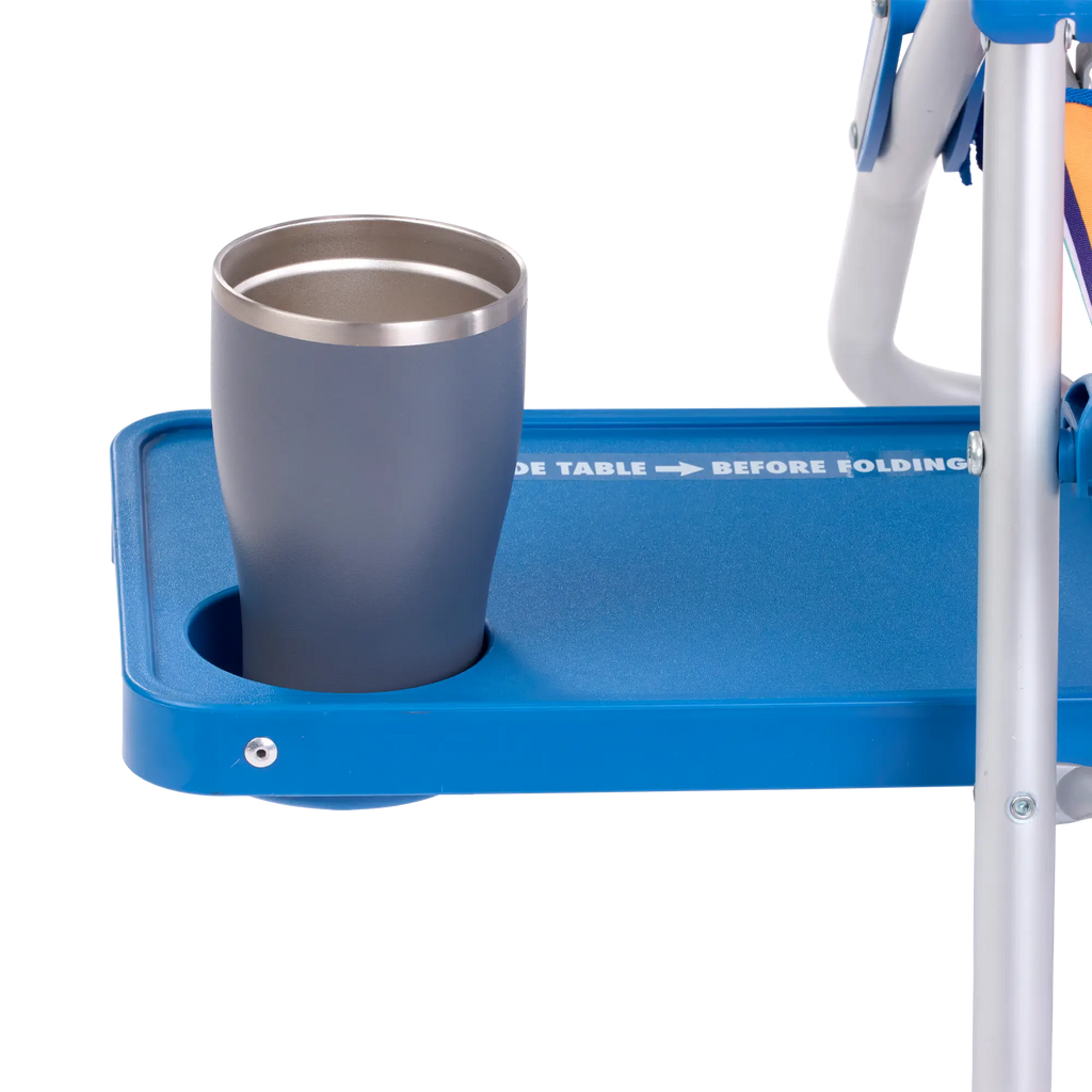 Low-Profile Big Surf with Slide Table - Choice 334 - Portable Heavy-Duty Low Boy Chair for Ocean Side Detail