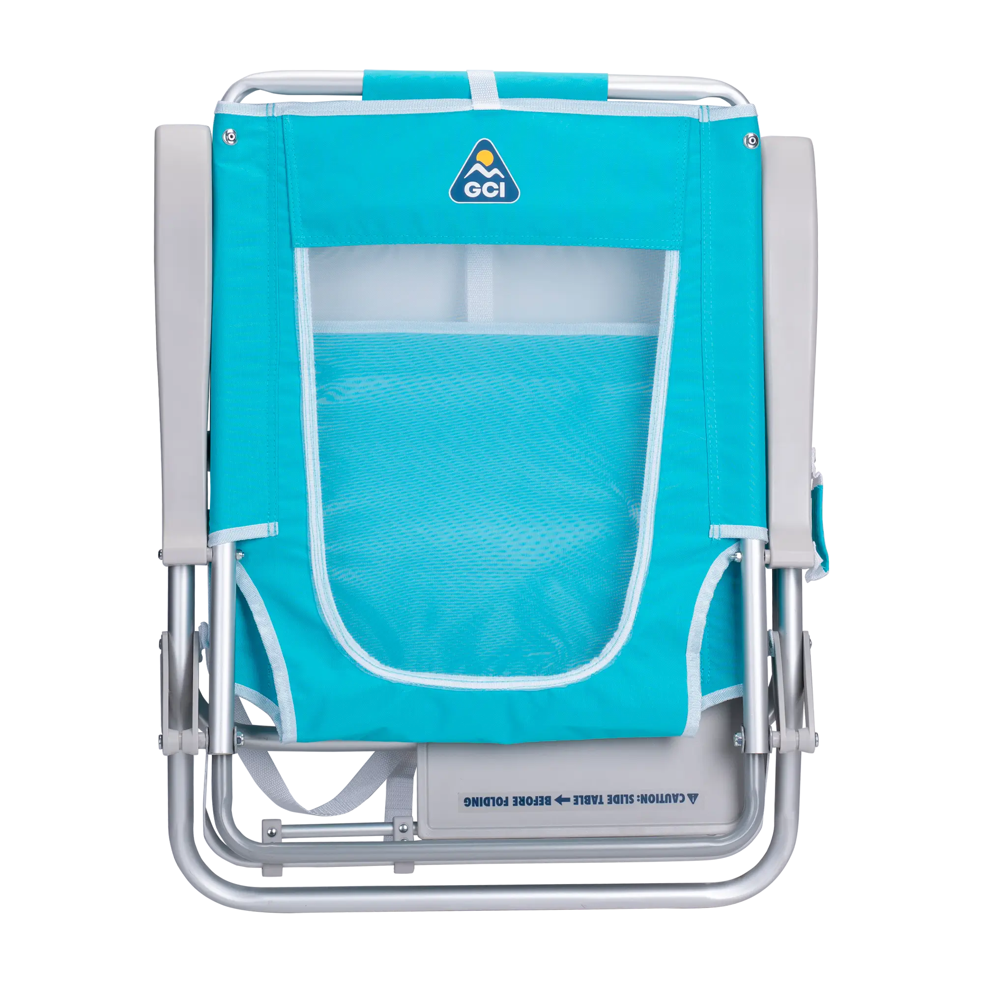 Low-Profile Big Surf with Slide Table - Choice 334 - Portable Heavy-Duty Low Boy Chair for Ocean Side Detail