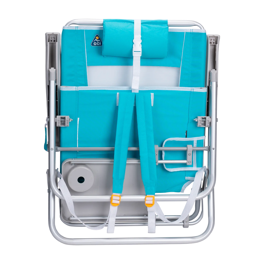 Low-Profile Big Surf with Slide Table - Choice 334 - Portable Heavy-Duty Low Boy Chair for Ocean Side Detail