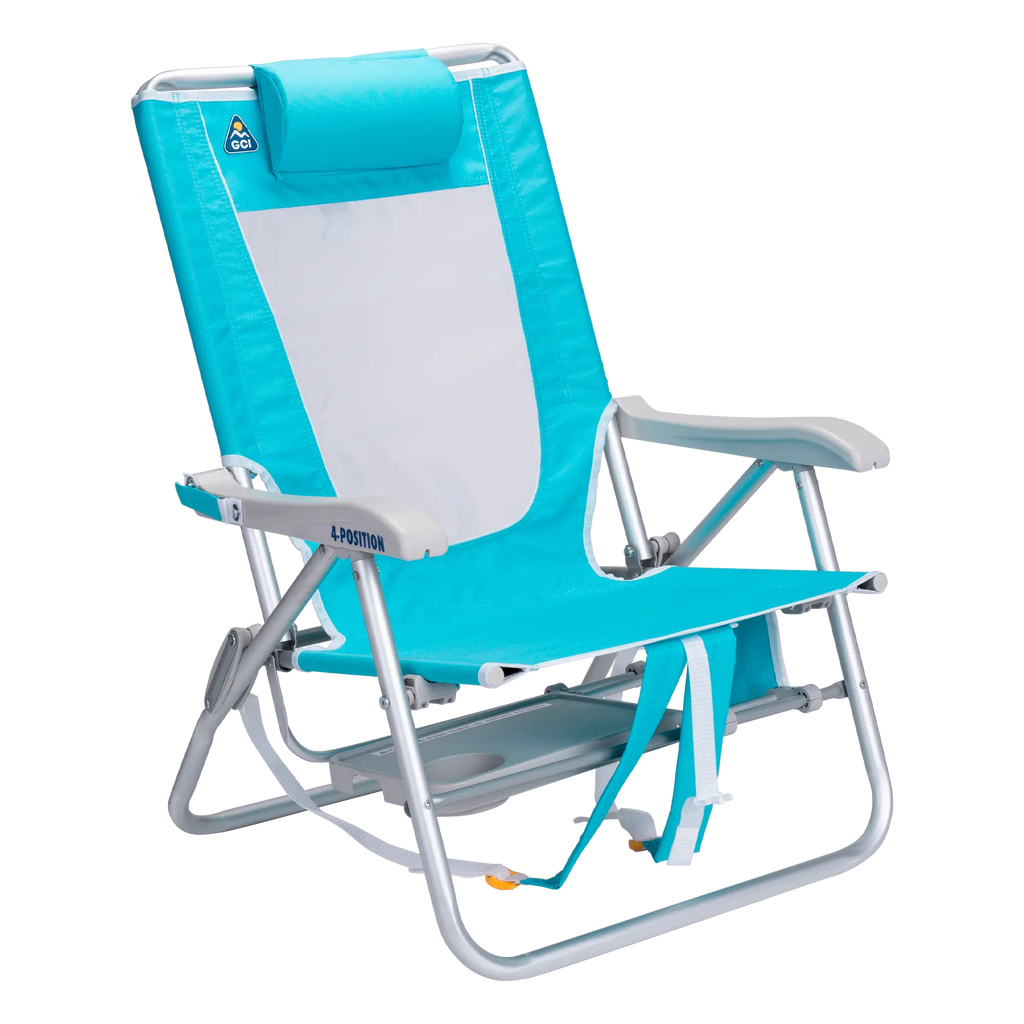 Low-Profile Big Surf with Slide Table - Choice 334 - Portable Heavy-Duty Low Boy Chair for Ocean Side Detail