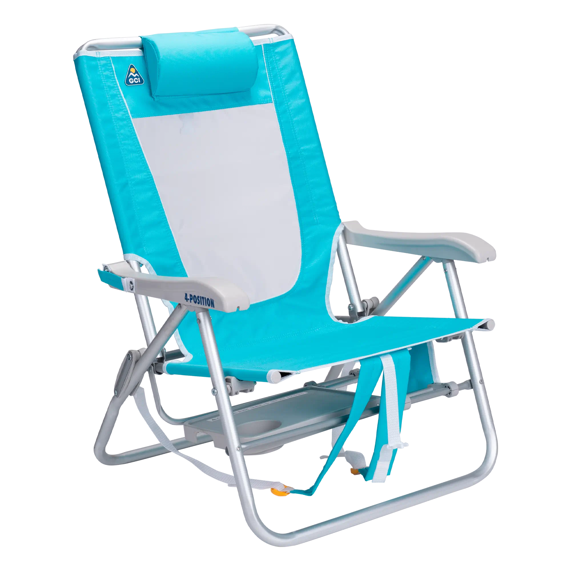 Low-Profile Big Surf with Slide Table - Choice 334 - Portable Heavy-Duty Low Boy Chair for Ocean Side Detail