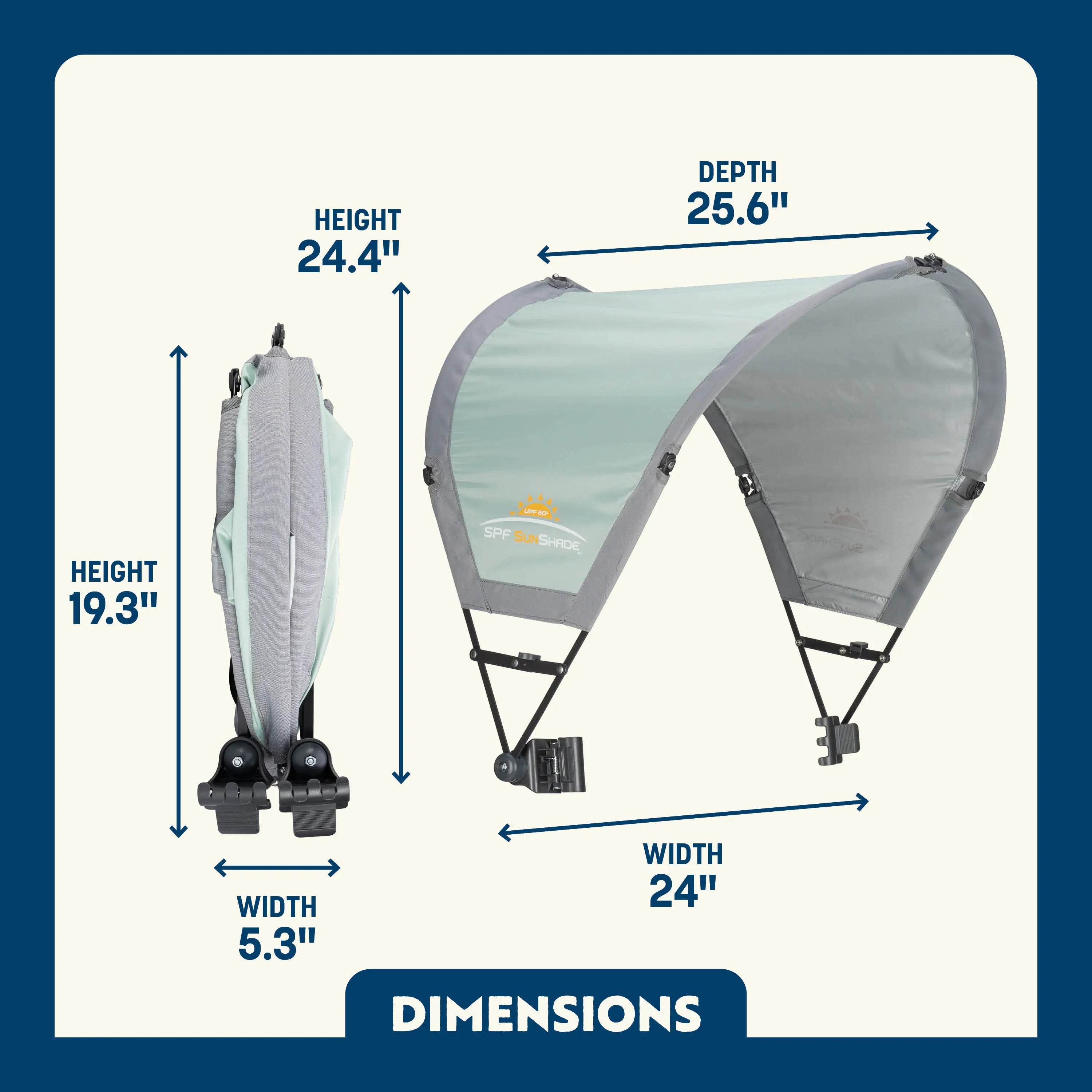 UV-Protection SunShade Accessory - Choice 361 - SunShade Canopy for Beach & Camping Detail