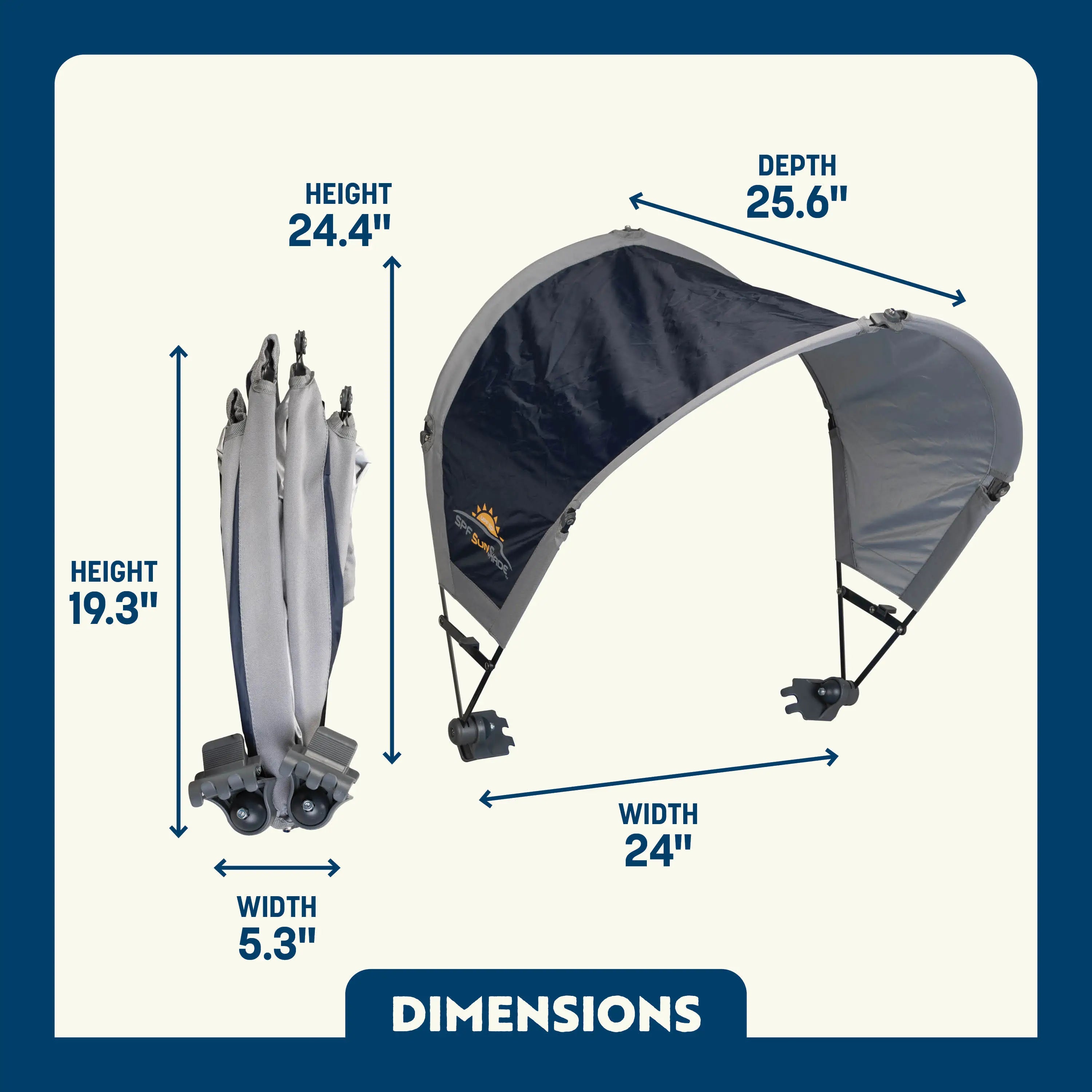 UV-Protection SunShade Accessory - Choice 361 - SunShade Canopy for Beach & Camping Detail