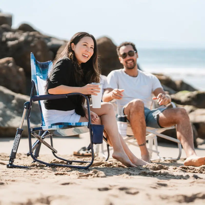 Premium All-Weather Beach Rocker - Choice 712 - Freestyle Rocker Portable Outdoor Folding Chair Detail