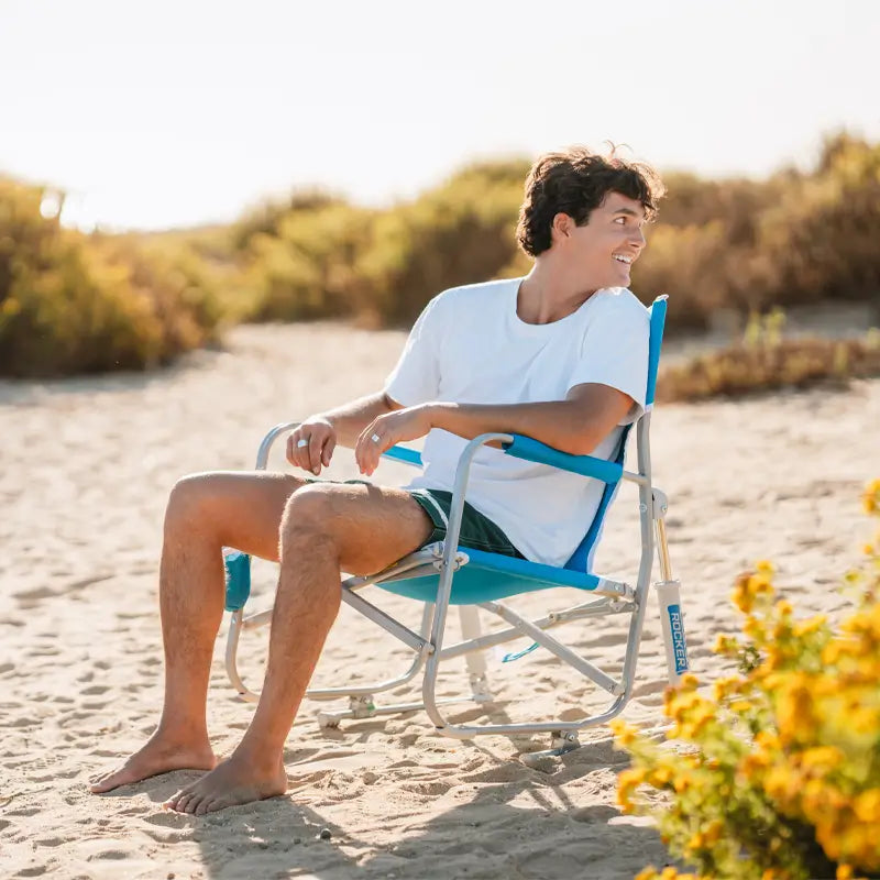 Premium All-Weather Beach Rocker - Choice 712 - Freestyle Rocker Portable Outdoor Folding Chair Detail