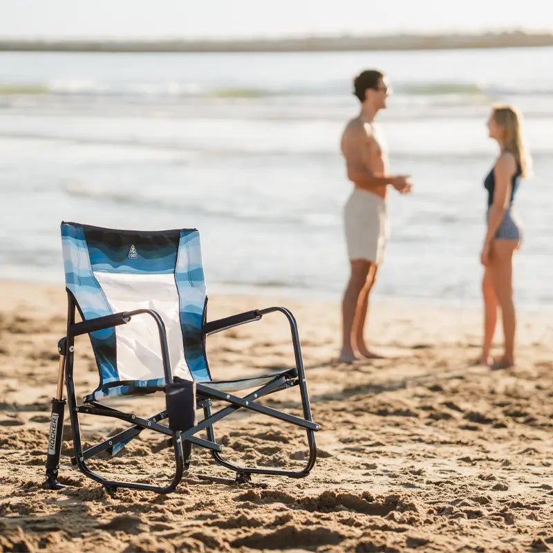 Premium All-Weather Beach Rocker - Choice 712 - Freestyle Rocker Portable Outdoor Folding Chair Detail