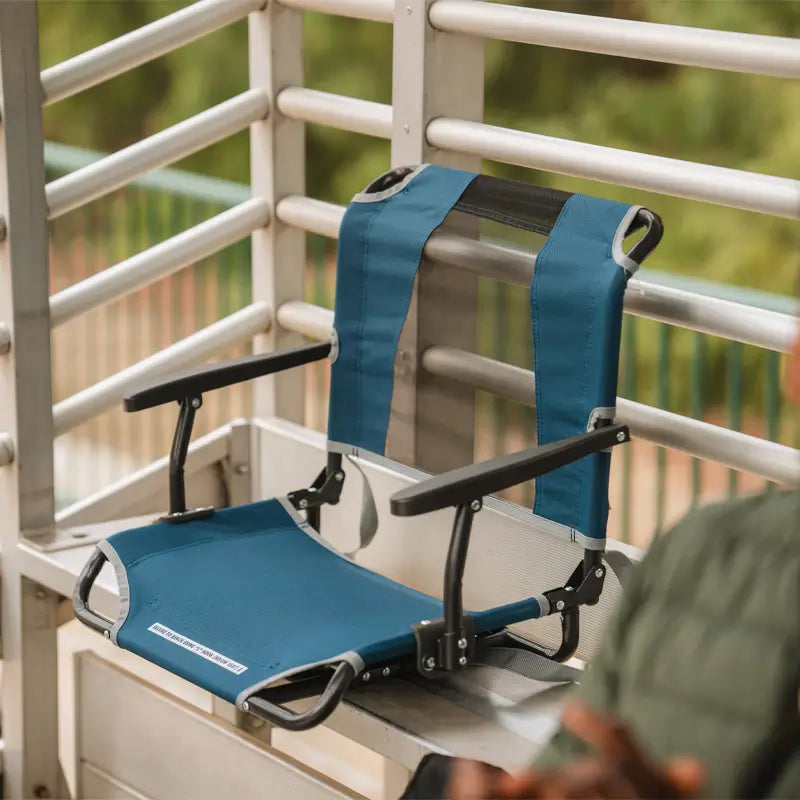 Bleacher-Friendly Big Comfort Stadium Chair with Armrests - Choice 465 - Lightweight Folding Bleacher Chair with Cushioning Detail
